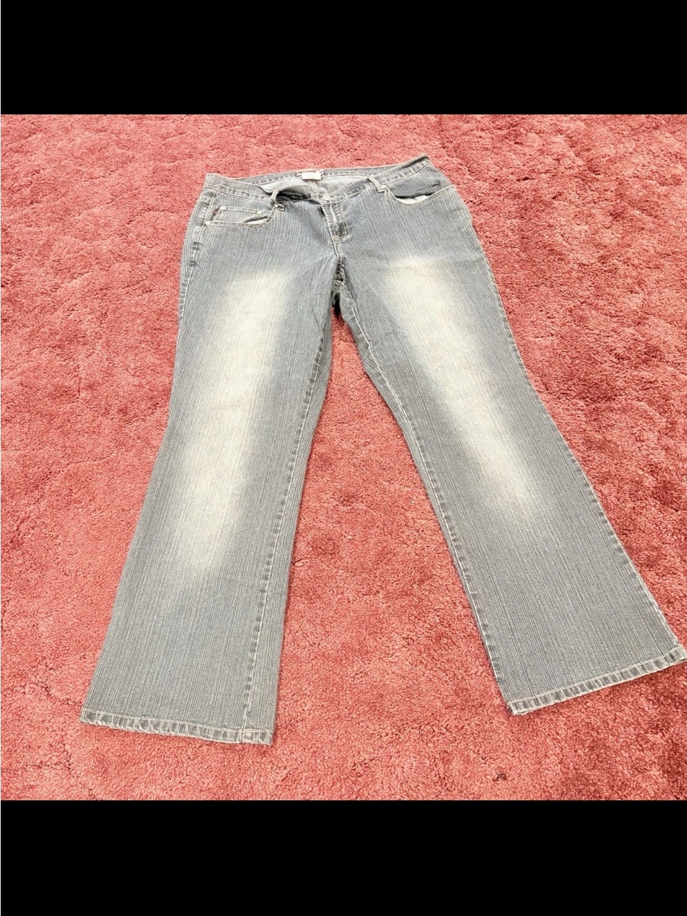 Z. Cavaricci Washed Blue Straight Leg Jeans